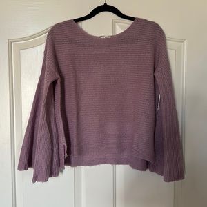 Light purple BP bell sleeve knit top